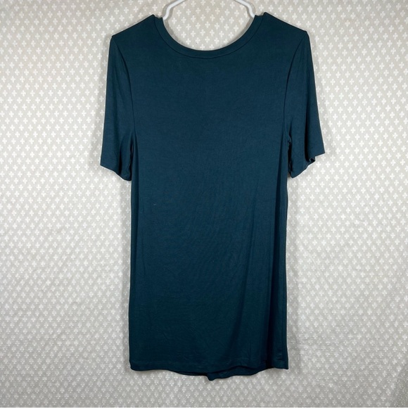 Universal Standard Teal Blue Foundation Ribbed V Neck Tee - Picture 5 of 5